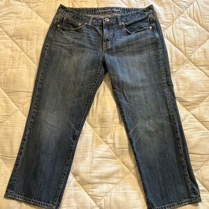 American Eagle Boy Fit Denim Capris Size 10
